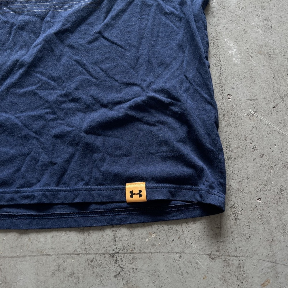Project Rock Brahma Bull T Shirt Mens M Navy Gym Running Crossfit Lifting SS EUC - Picture 3 of 9